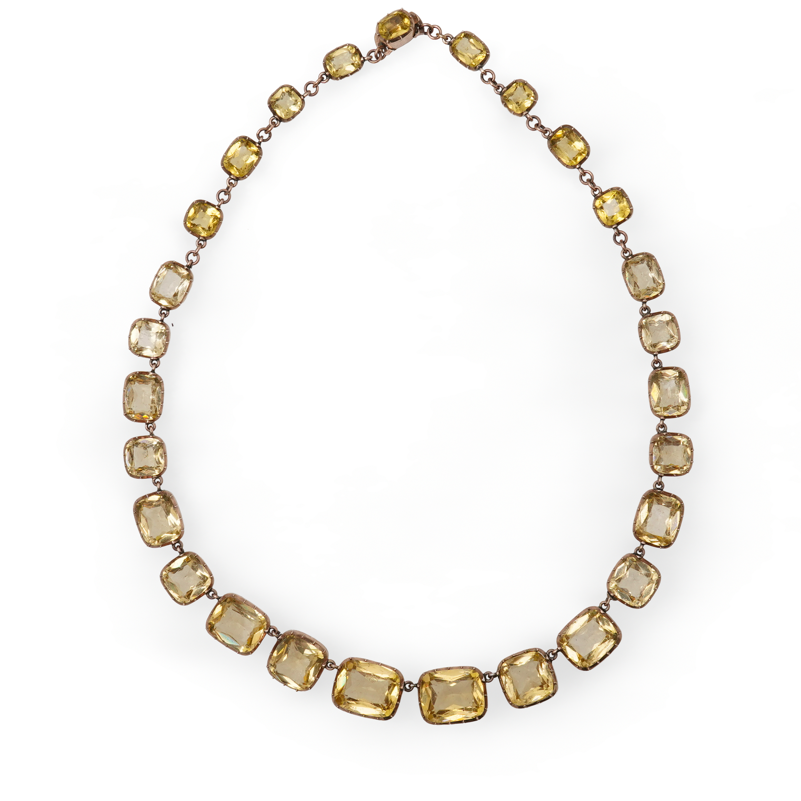 An attractive Victorian paste rivière, mid 19th century